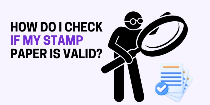 How do I check if my stamp paper is valid?